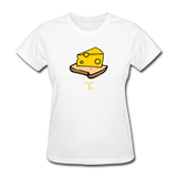 Cheese On Bread Custom Tee Shirt - Women - white