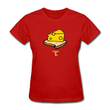 Cheese On Bread Custom Tee Shirt - Women - red