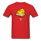 Cheese On Bread Custom Tee Shirt - Men - red