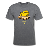 Cheese On Bread Custom Tee Shirt - Men - mineral charcoal gray