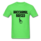 Bacchanal Raised Custom Tee Shirt - Men(Black Print) - kiwi