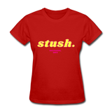 Stush Custom Tee Shirt - Women - red