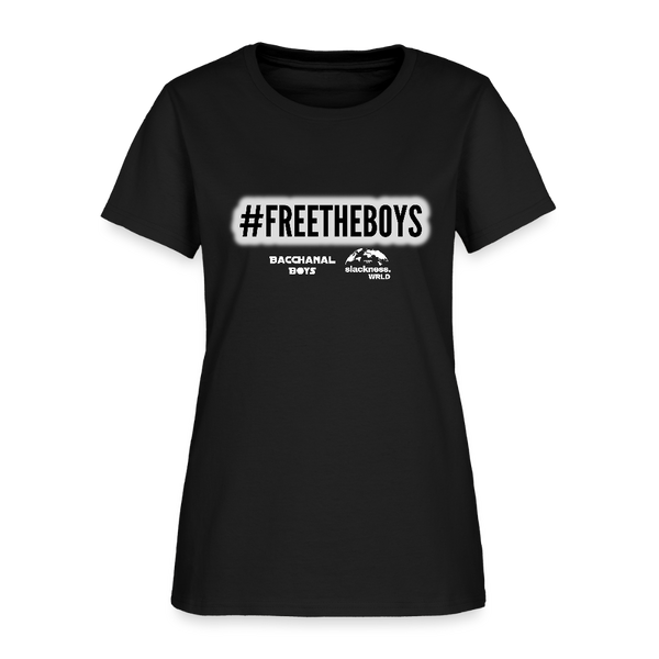 Free Bacchanal Boys Women’s Custom Tee Shirt - Black - black