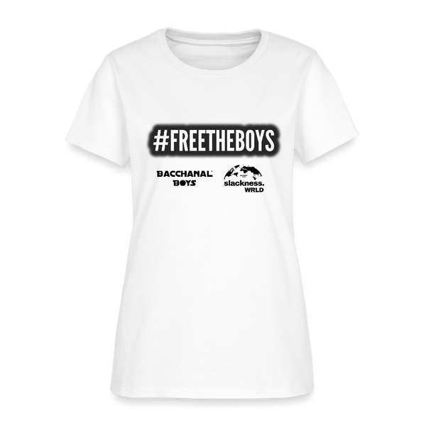 Free Bacchanal Boys Women’s Custom Tee Shirt - White - white