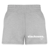 slackness. Women’s Custom Shorts - heather gray
