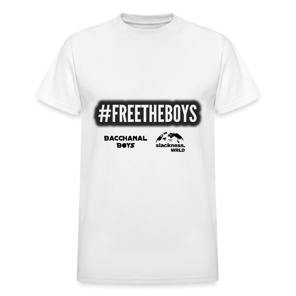 Free Bacchanal Boys Custom Tee Shirt - White - white