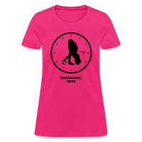 Six-Thirty Custom Tee Shirt - Women(Black Print) - fuchsia