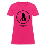 Six-Thirty Custom Tee Shirt - Women(Black Print) - fuchsia