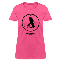 Six-Thirty Custom Tee Shirt - Women(Black Print) - heather pink