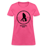 Six-Thirty Custom Tee Shirt - Women(Black Print) - heather pink