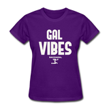 Gal Vibes Custom Tee Shirt - purple