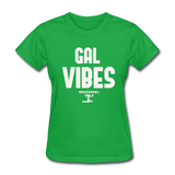 Gal Vibes Custom Tee Shirt - bright green