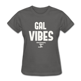 Gal Vibes Custom Tee Shirt - charcoal