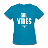 Gal Vibes Custom Tee Shirt - turquoise